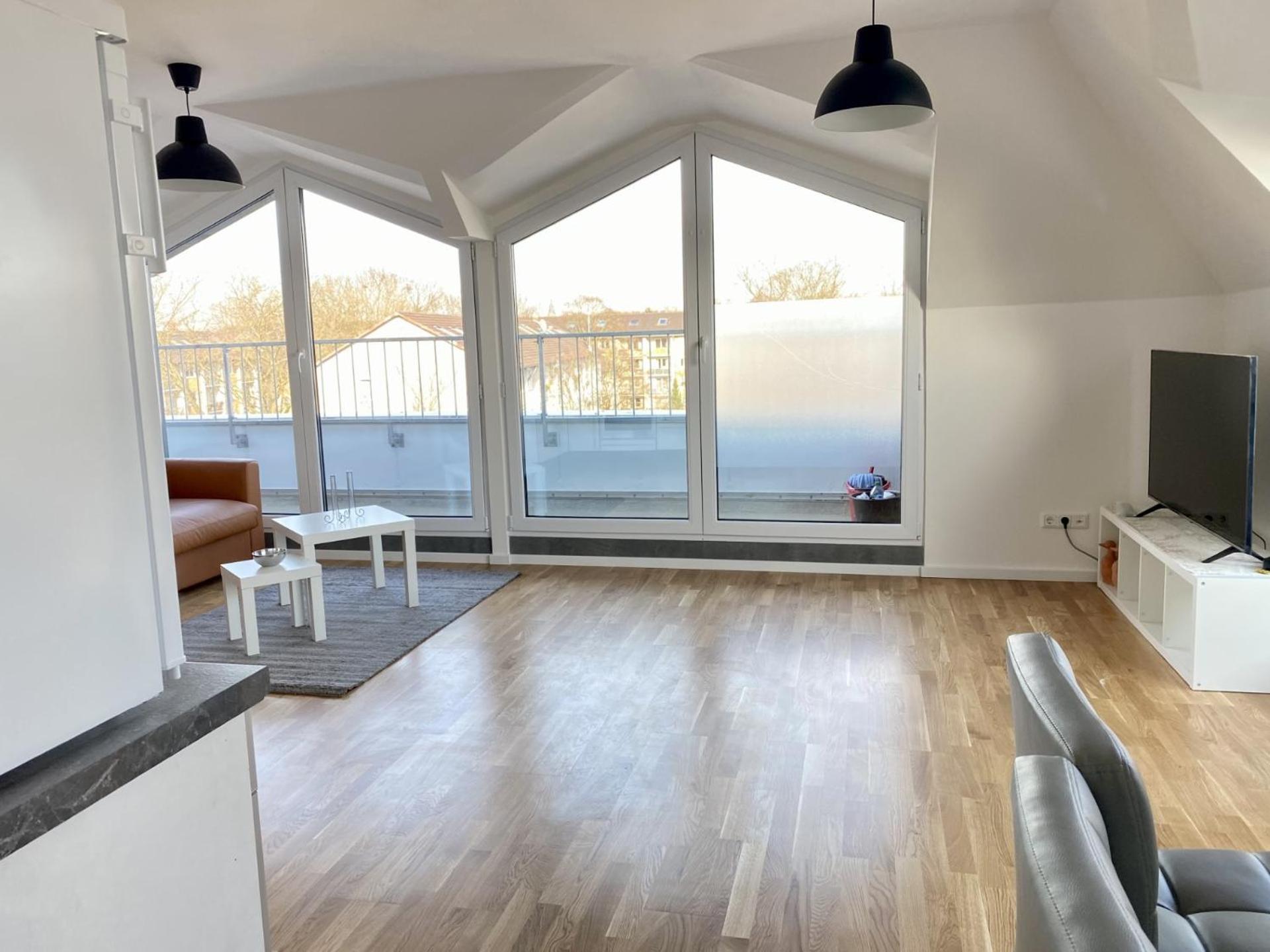 Schoenes Erwachen Im Frankfurter Penthouse Frankfurt am Main Exterior foto